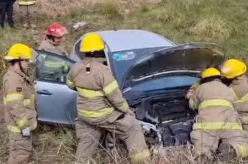 Se despistó un auto en la ruta 226