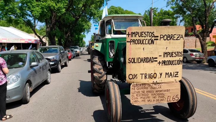 Tractorazo del campo con destino a la Plaza de Mayo