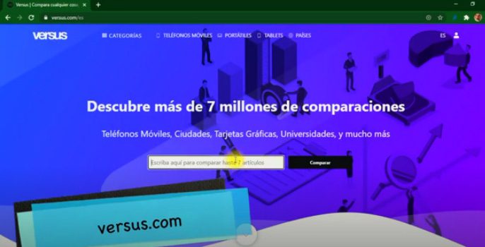 Versus.com Una web que sirve para comparar desde ciudades hasta elementos cotidianos.