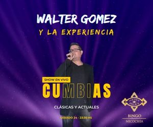 Llega Walter Gómez al Bingo Golden Palace