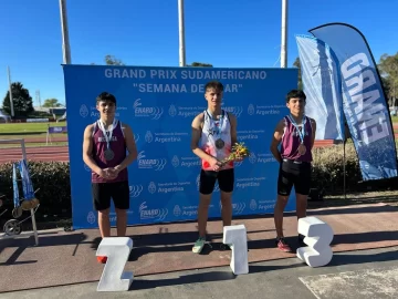 Tres atletas necochenses lograron medallas en las pruebas complementarias del Grand Prix Sudamericano