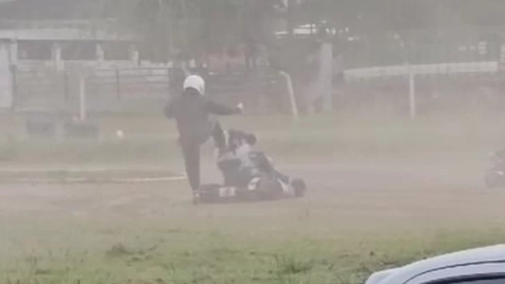 Un piloto de karting fue detenido por desmayar a golpes y patadas a otro competidor