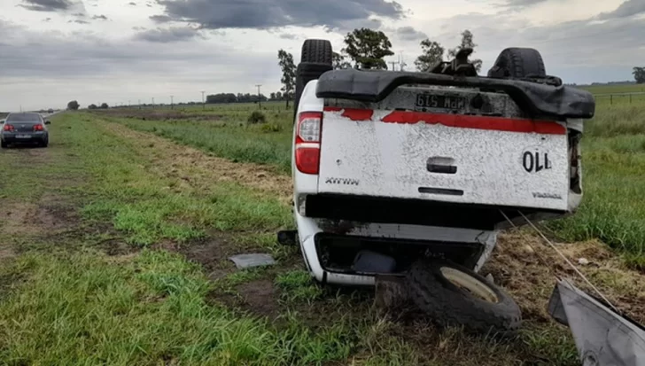 Fernandense protagonizó un vuelco en Ruta 68