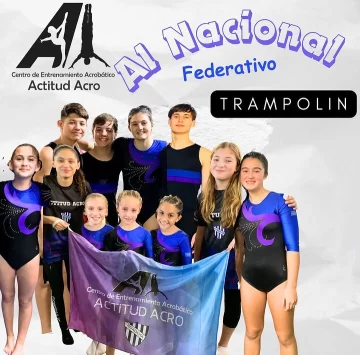 Once gimnastas de Actitud Acro clasificados al Nacional Federativo de Trampolín