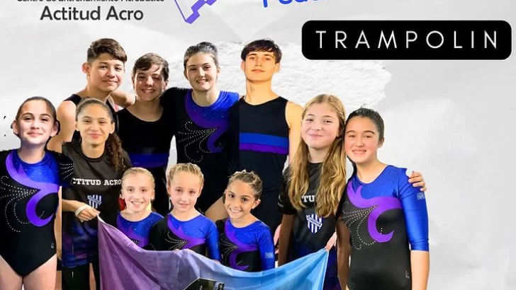 Once gimnastas de Actitud Acro clasificados al Nacional Federativo de Trampolín