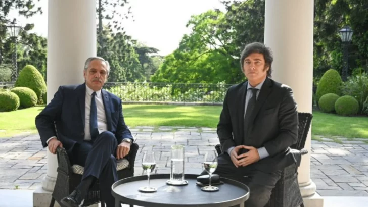 Javier Milei y Alberto Fernández se reunieron en Olivos por la transición
