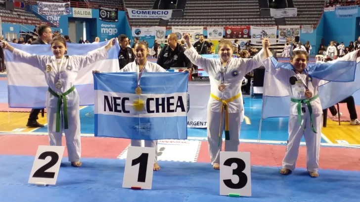 La Integración Provincial tiene a tres nuevos campeones sudamericanos de taekwondo ITF