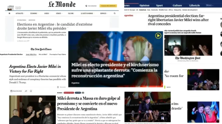 “Ultra”, “extrema derecha”, “outsider bilardista”: los títulos de los diarios del mundo