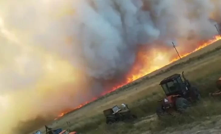 Se registraron varios incendios forestales en la zona