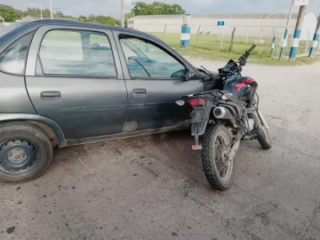 Violento choque en la ruta 88: un motociclista está grave