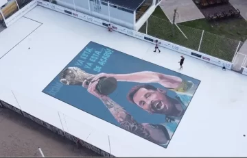 Se inaugurará un espectacular mural de Messi en el balneario del fútbol de Mar del Plata