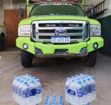 Bomberos piden donaciones de packs de agua