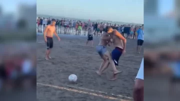 Un picadito de fútbol en Mar del Plata terminó en una batalla campal