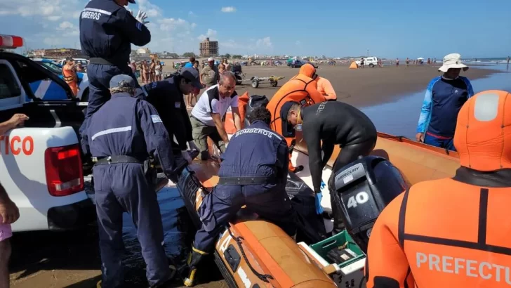 Hallaron un cuerpo en el mar, a 5 millas de la costa de Claromecó