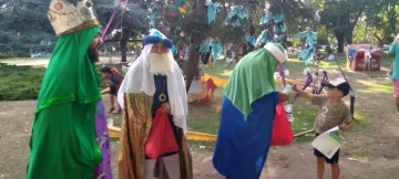 Los reyes llevaron alegría los niños