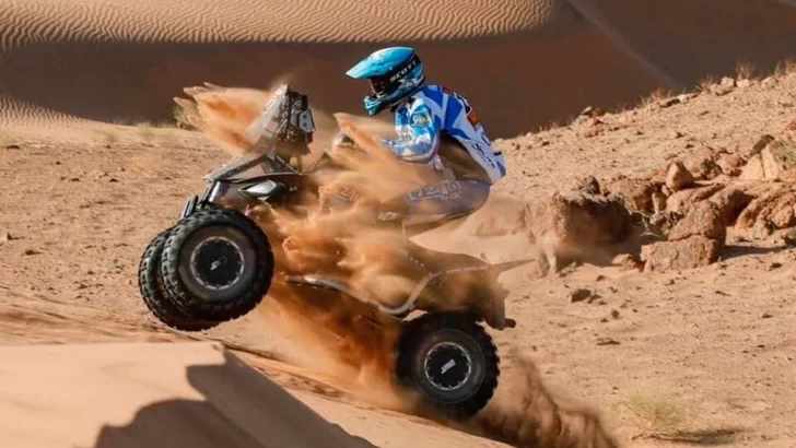 Los argentinos Moreno Flores y Andújar se ubican al frente del Rally Dakar en quads
