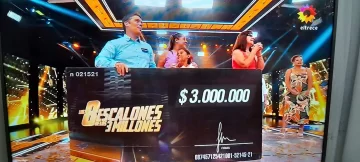 Loberense ganó los 3 millones en “Los 8 Escalones”