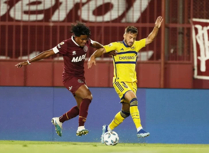 Boca perdió en su visita a Lanús y se aleja de los cuatro primeros puestos de la zona por la Copa de la Liga