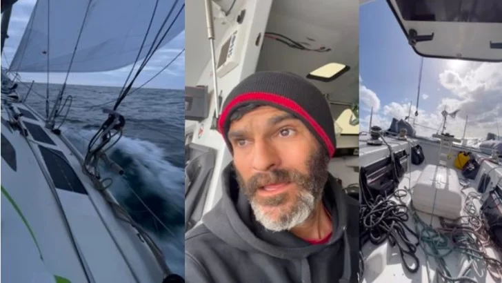 Cómo fue el rescate del estadounidense que viajaba en velero por el mundo