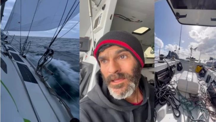 Cómo fue el rescate del estadounidense que viajaba en velero por el mundo