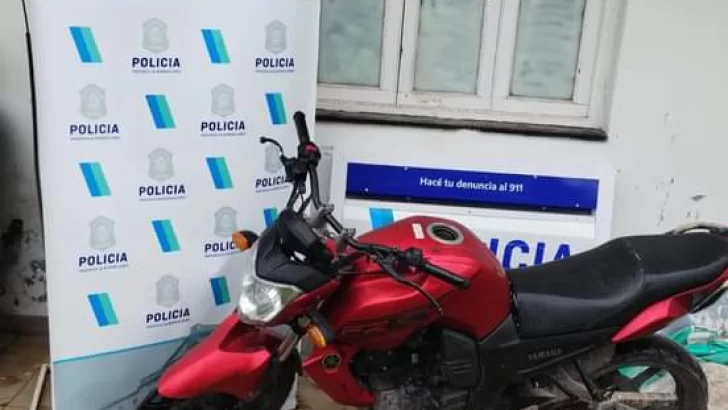 Recuperan en Tres Arroyos una moto robada en nuestra ciudad
