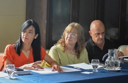 Andrea Cáceres en el Senado Bonaerense