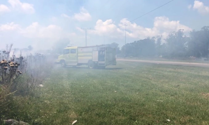 Incendió en la Ruta 88 afectó la vista de los conductores