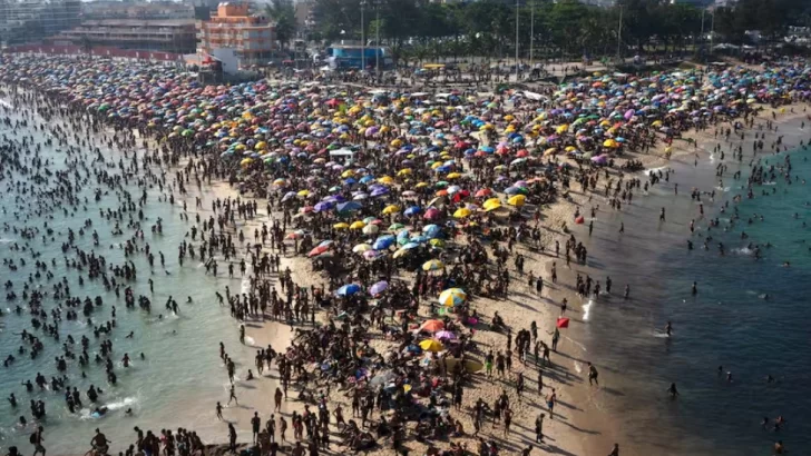La sensación térmica de Río de Janeiro superó los 60°C