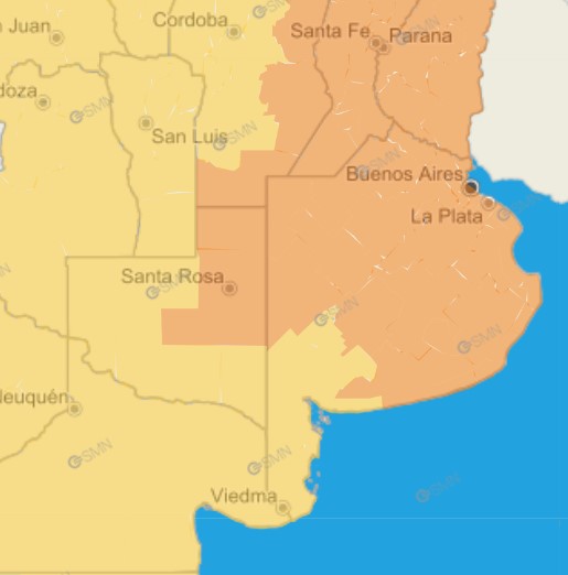 Atención: la alerta para Necochea se elevó a categoría Naranja