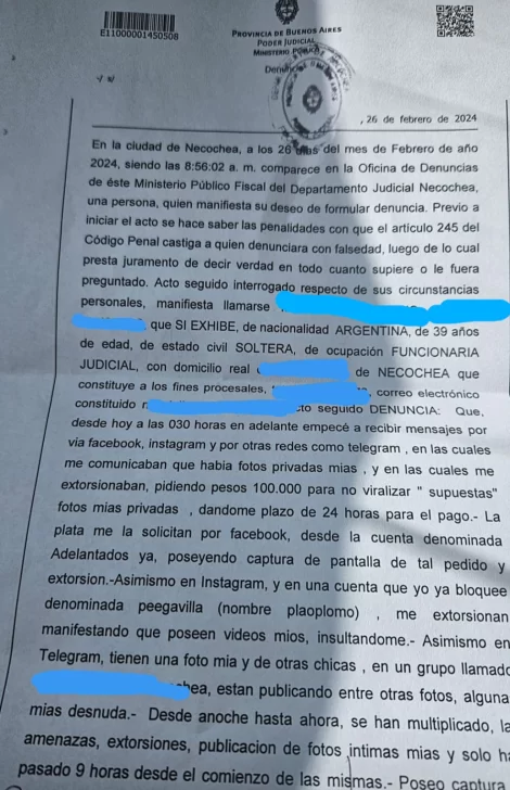 Son 10 las denuncias por la “SEXtorsión” a mujeres