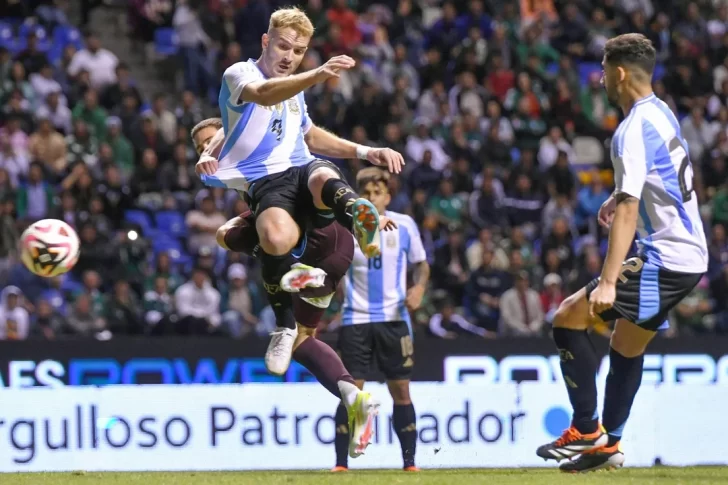 Dura caída del Sub 23 frente a México en el segundo amistoso de Puebla