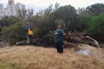 Lograron combatir un peligroso incendio en el Jardín de Rocas