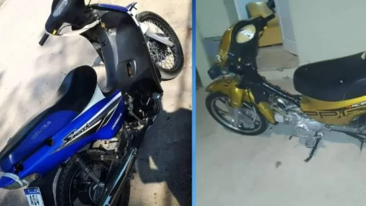 La policía loberense logró recuperar dos motos robadas en los últimos días