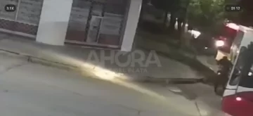 Estremecedor video: colectiveros evitan el robo de motochorros a una chica