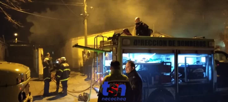 Incendio en una casa del Barrio 9 de Julio