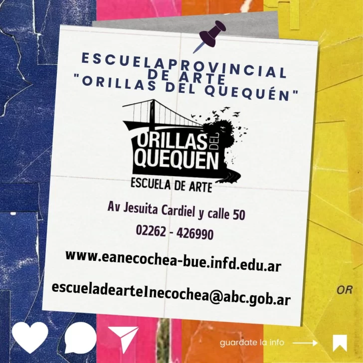 Se inicia hoy la 2° Jornada Bienal de Investigación en Artes de la Escuela Provincial de Arte N°1 “Orillas del Quequén”. 