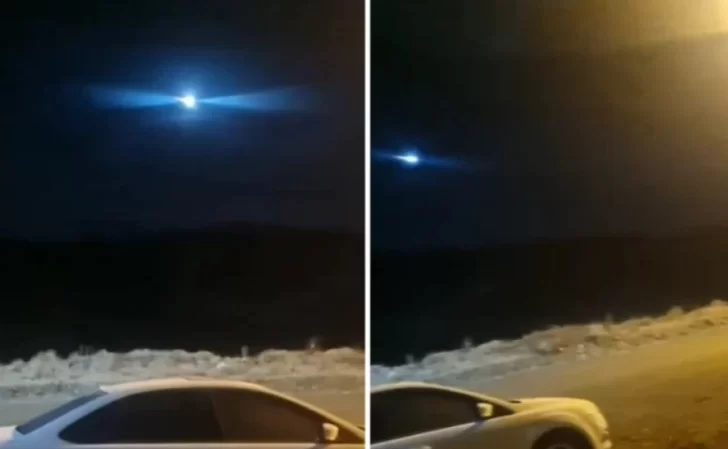 Extrañas luces se divisaron en el cielo del El Calafate y Río turbio