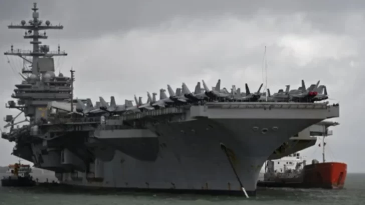 Imponente portaaviones de Estados Unidos realizará maniobras cerca de Mar del Plata