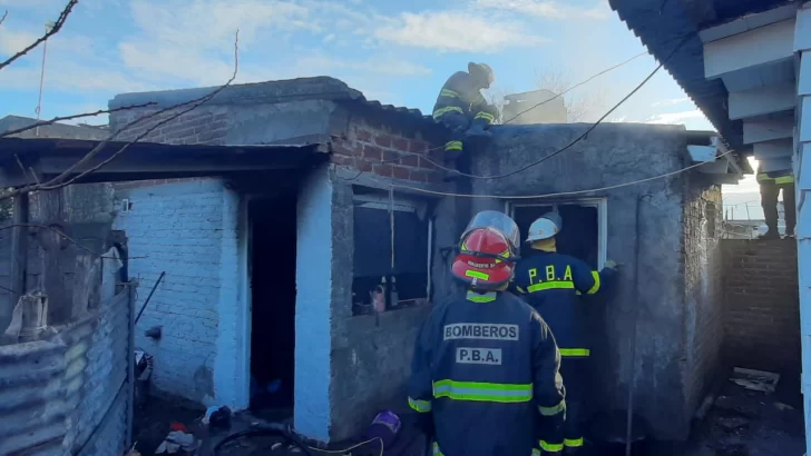 Incendio en una vivienda de Quequén