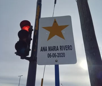 Colocaron la señalización de la Estrella Amarilla donde mataron a Ana Rivero