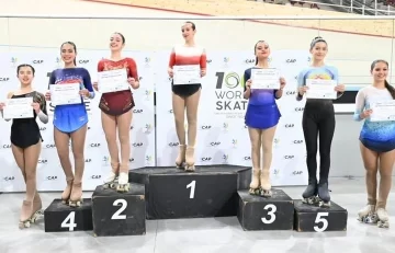 La patinadora Sophie Lacoste se consagró campeona nacional en San Juan