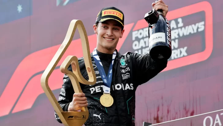 F1: Russell ganó el GP de Austria tras aprovechar un choque entre Verstappen y Norris