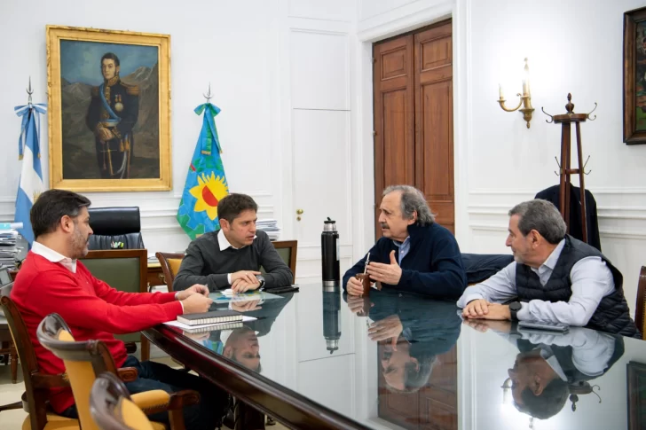 Alfonsín antes de llegar a Necochea estuvo con Kicillof