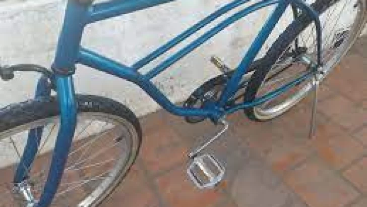 Robaron una bicicleta del patio de una vivienda