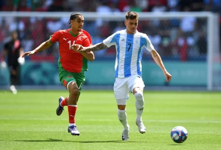 La Selección argentina Sub 23 rescató un agónico empate ante Marruecos en su debut