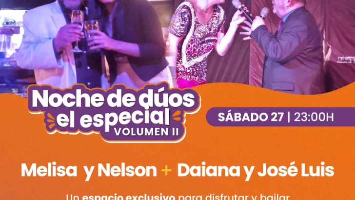 Noche de dúos: diversión y talento multiplicados en Bingo Golden Palace