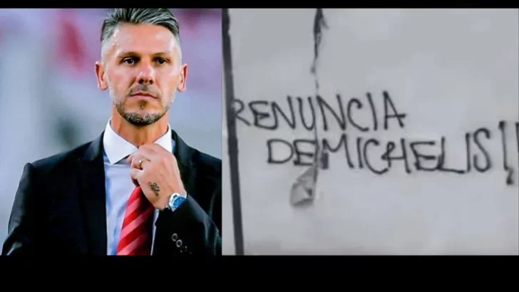 Arde River: Demichelis y el mensaje tajante de los hinchas frente a su casa