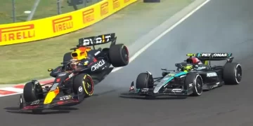 VIDEO: la maniobra de Max Verstappen que generó un choque con Hamilton