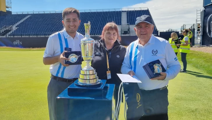 El necochense Alan Tiseira y un podio memorable en la cita previa al British Open