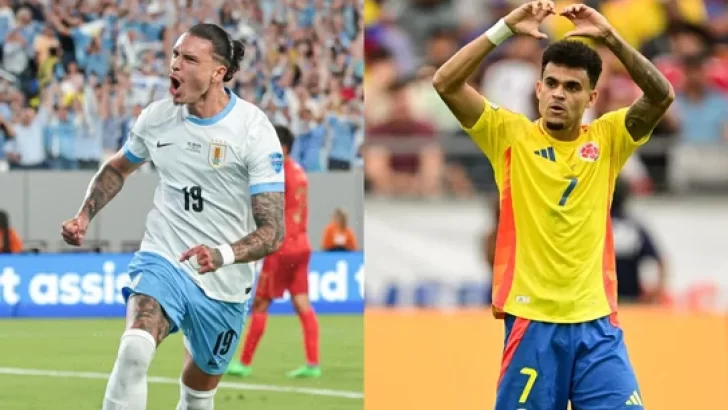 Uruguay y Colombia se miden por un lugar en la final de la Copa América